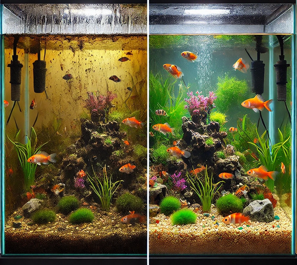 Before & After Aquarium Restoration